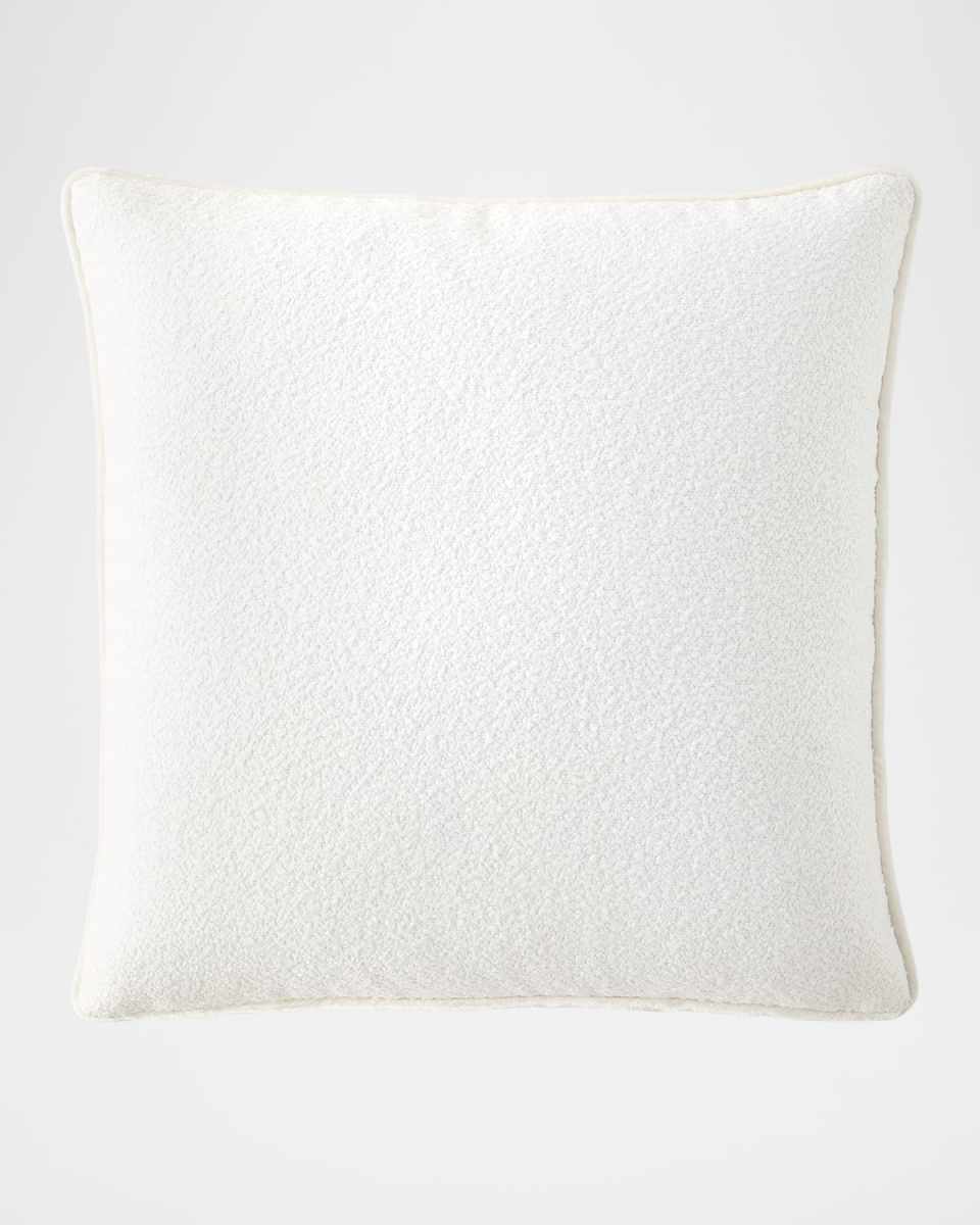 Boucle Vintage Velvet Corded Pillow, 22" Square